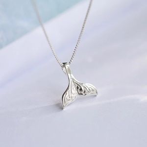 New Sterling Silver 925 Mermaid Tail adjustable Necklace